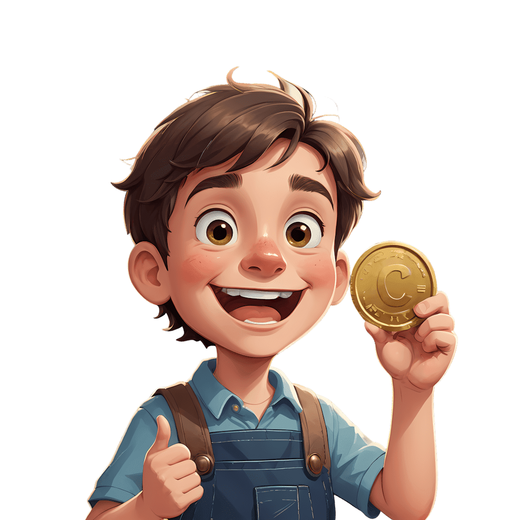 Boy with a coin